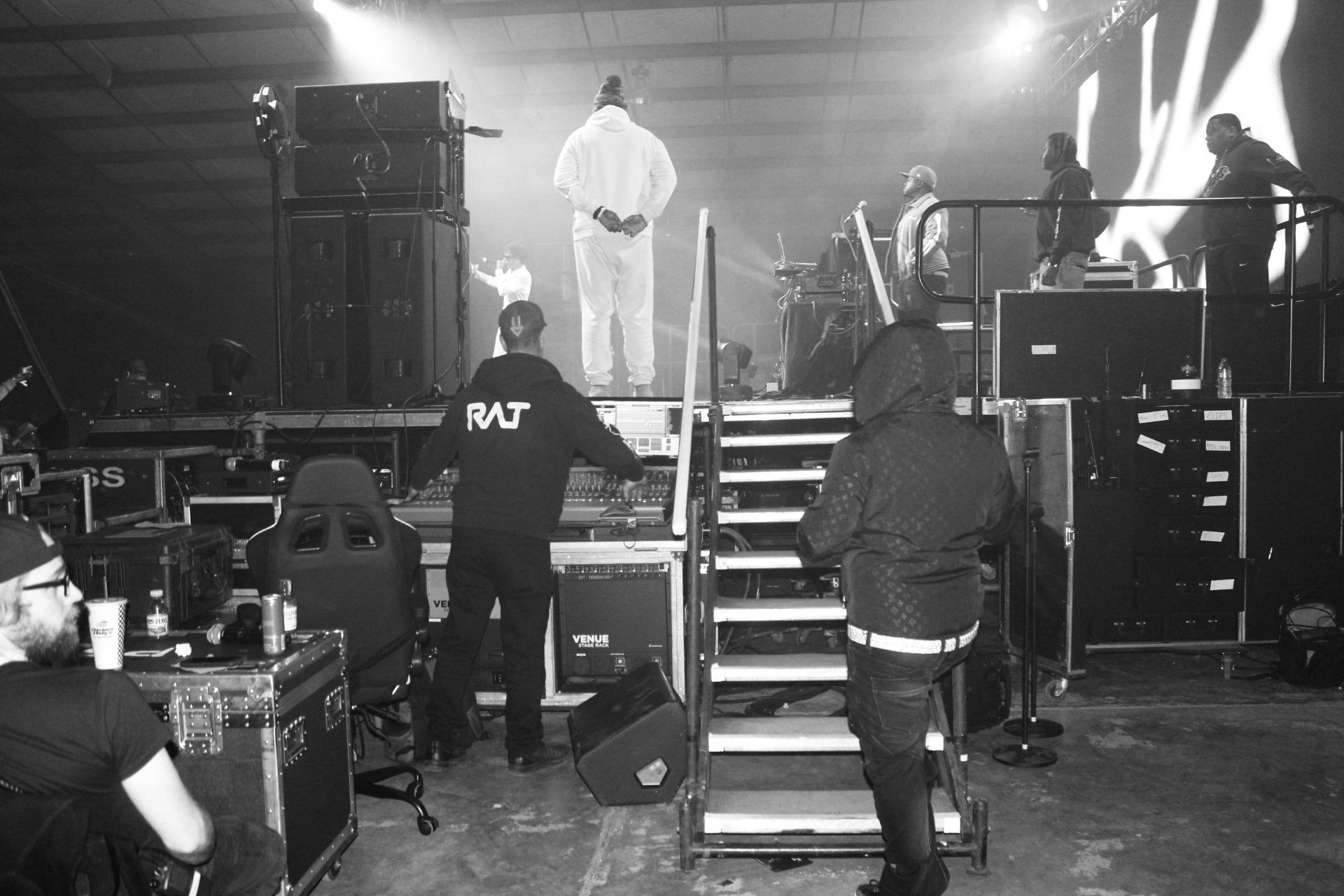 21st Lucky going on stage